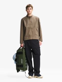 Blouson softshell 3 couches déperlant et chaud avec poches zippées - Marron