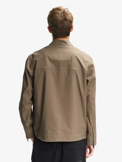 Blouson softshell 3 couches déperlant et chaud avec poches zippées - Marron