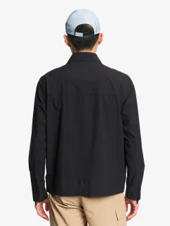 Blouson softshell 3 couches déperlant et chaud avec poches zippées - Noir