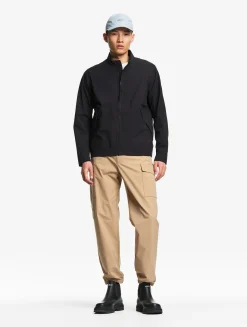 Blouson softshell 3 couches déperlant et chaud avec poches zippées - Noir