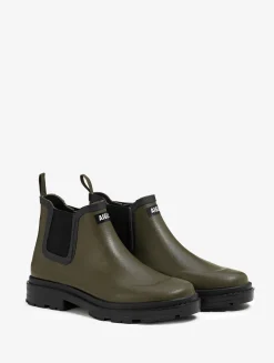Boots de pluie mixtes Chelsea - look urbain en caoutchouc naturel Made in France - Kaki