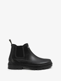 Boots de pluie mixtes Chelsea - look urbain en caoutchouc naturel Made in France - Noir