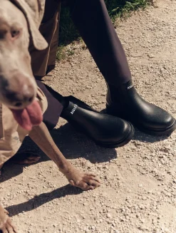 Boots de pluie mixtes Chelsea - look urbain en caoutchouc naturel Made in France - Noir