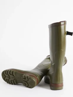 Botte PARCOURS doublure Néoprène avec bride et boucle de serrage - Kaki