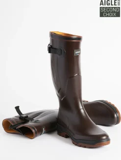 Bottes anti-fatigue adaptées à tous les mollets Made in France - Marron