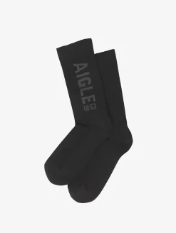 Chaussettes Aigle- Jacquard - Noir