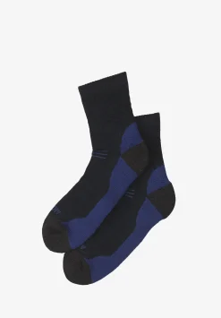 Chaussettes en laine merinos made in France - Bleu