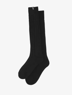 Chaussettes longues en laine - Noir