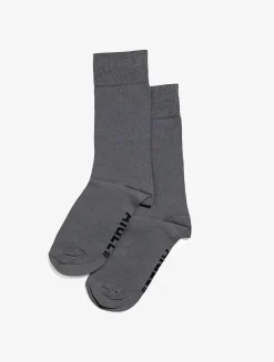 Chaussettes mi-longues en coton. Fait en France - Blanc