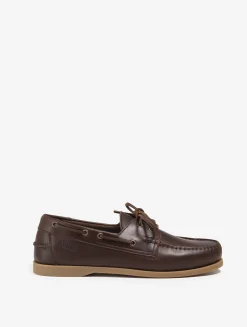Chaussure bateau cuir pour femme : élégante, intemporelle, résistante et respirante - Marron