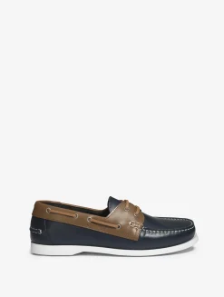 Chaussure bateau cuir pour homme : élégante, intemporelle, résistante et respirante - Bleu