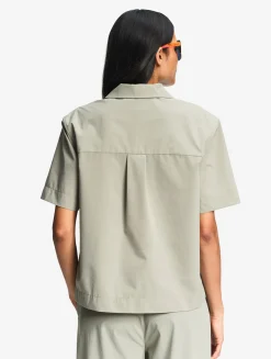 Chemise à col cubain anti-UV DRY FAST TEXTILE® - Kaki