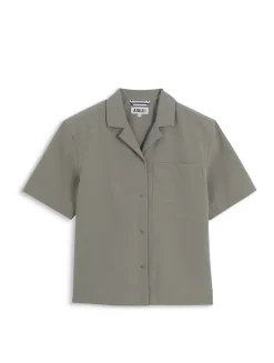 Chemise à col cubain anti-UV DRY FAST TEXTILE® - Kaki