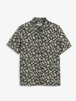 Chemise décontractée à manches courtes imprimé camouflage - Multicolore