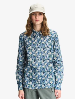 Chemise imprimée en tissu Liberty - Bleu