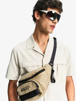 Chemise à manches courtes anti-UV avec poches - Beige