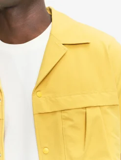 Chemise à manches courtes anti-UV avec poches - Jaune