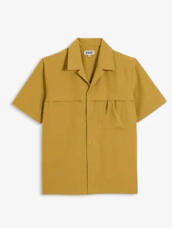 Chemise à manches courtes anti-UV avec poches - Jaune