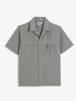 Chemise à manches courtes anti-UV avec poches - Kaki