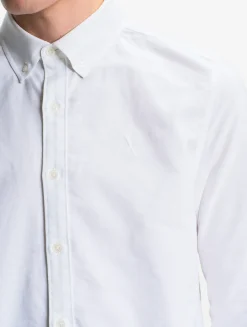 Chemise oxford avec logo sur la poitrine DRY FAST TEXTILE® - Blanc
