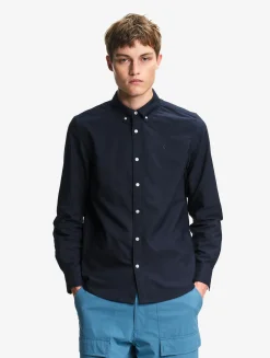 Chemise oxford avec logo sur la poitrine DRY FAST TEXTILE® - Bleu