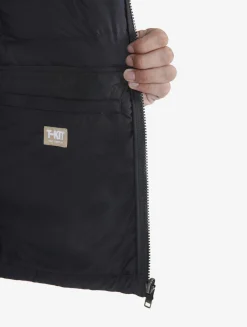 Doudoune courte T-KIT déperlante avec matelassage en duvets et plumes - Noir