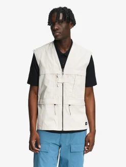 Gilet multi-poches déperlant anti-UV - Beige