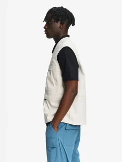 Gilet multi-poches déperlant anti-UV - Beige