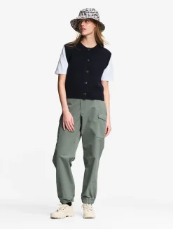 Gilet sans manches en laine mélangé - Bleu