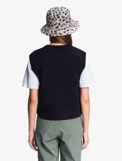 Gilet sans manches en laine mélangé - Bleu