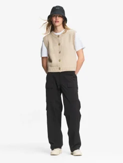 Gilet sans manches en laine mélangée - Beige