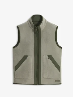 Gilet sherpa réversible T-KIT - Kaki