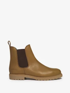 La botte chelsea en cuir made in Europe - Marron