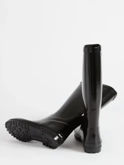 La botte de pluie vernie - Noir