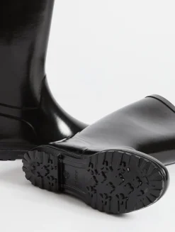La botte de pluie vernie - Noir