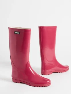 La botte de pluie vernie - Rouge