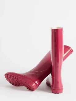 La botte de pluie vernie - Rouge