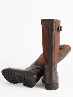 La botte homme GORE-TEX® en cuir et fourrée - Marron