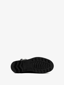 La botte ultra-mode revisitée façon croco - Noir