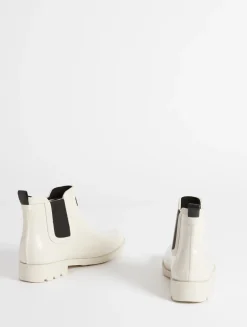 La bottine de pluie, empruntée au monde équestre - Beige
