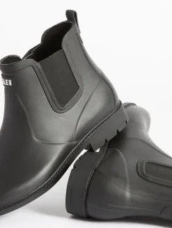 La bottine de pluie, empruntée au monde équestre - Noir