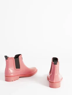 La bottine de pluie, empruntée au monde équestre - Rose