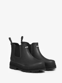 La bottine de pluie fourrée hybride, pour un style à toute épreuve - Noir