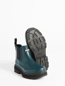 La bottine de pluie hybride pour femme, pour un style à toute épreuve - Bleu
