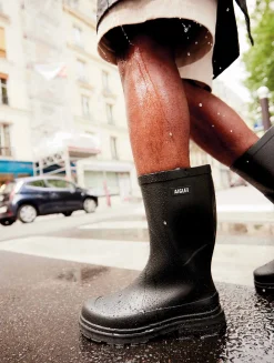 Le bottillon de pluie hybride, pour un style à toute épreuve - Noir
