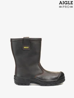 Le bottillon de sécurité en cuir, isolant et imperméable - Vert