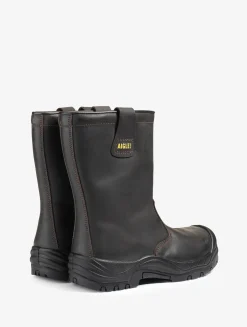 Le bottillon de sécurité en cuir, isolant et imperméable - Vert
