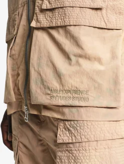 Le gilet de pêcheur mixte Aigle Experience by Études - Beige