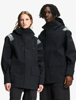 Le manteau mixte technique GORE-TEX® Aigle Experience by Études - Noir