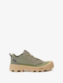 L'iconique chaussure de marche Aigle en polyester recyclé, version basse - Kaki